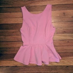 Pink Peplum Top